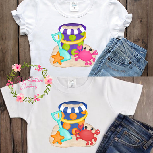 Kids Sand Bucket Shirts-RTS